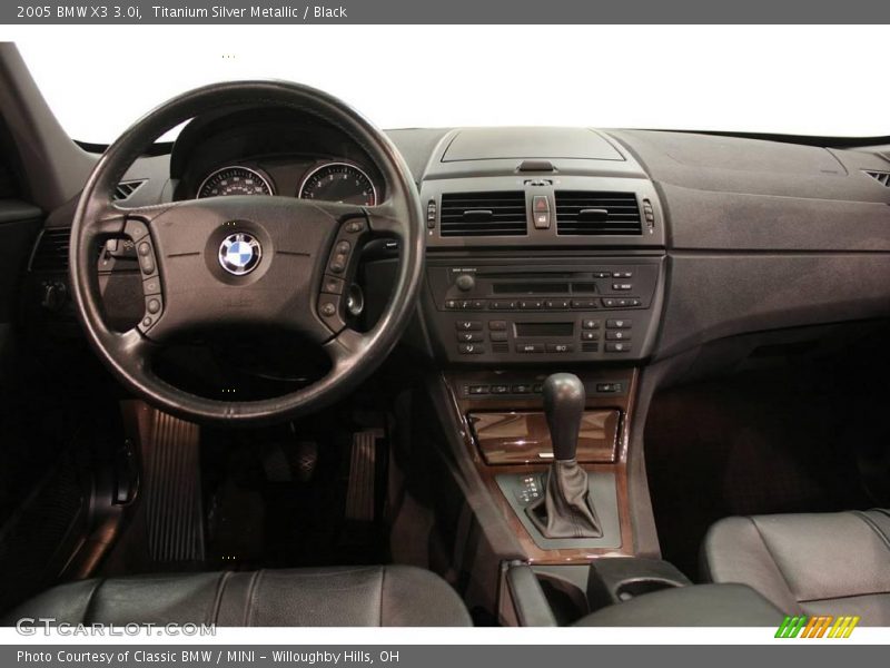 Titanium Silver Metallic / Black 2005 BMW X3 3.0i