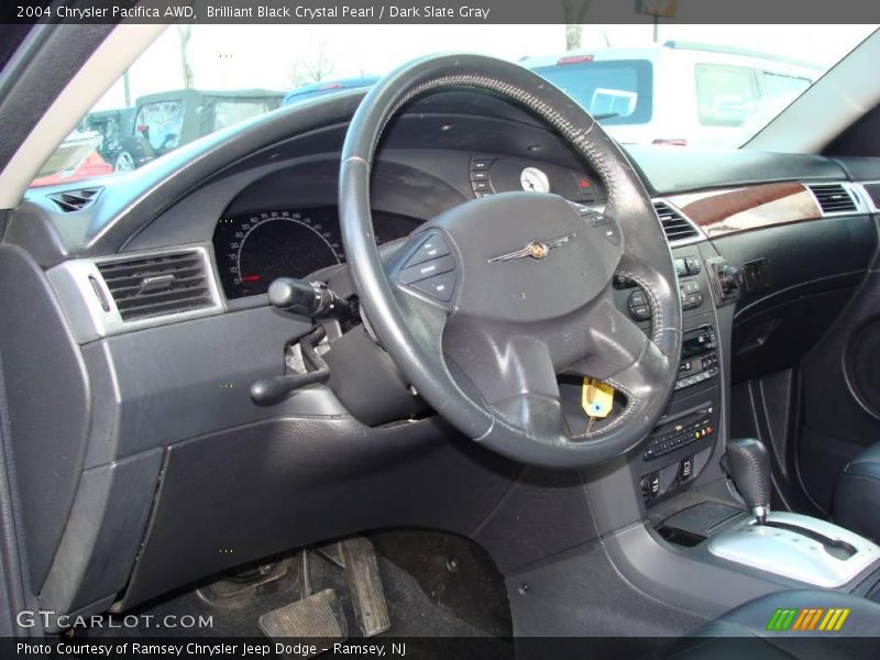 Brilliant Black Crystal Pearl / Dark Slate Gray 2004 Chrysler Pacifica AWD