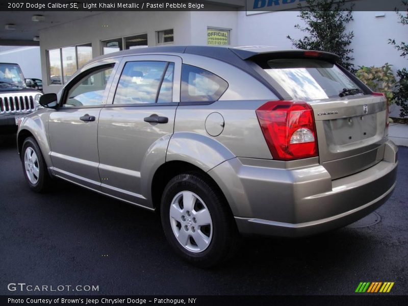 Light Khaki Metallic / Pastel Pebble Beige 2007 Dodge Caliber SE