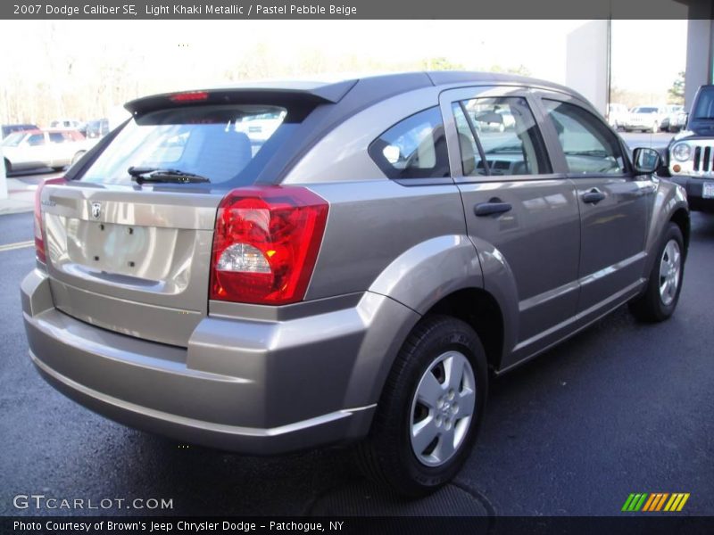 Light Khaki Metallic / Pastel Pebble Beige 2007 Dodge Caliber SE