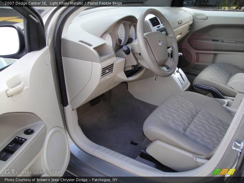 Light Khaki Metallic / Pastel Pebble Beige 2007 Dodge Caliber SE