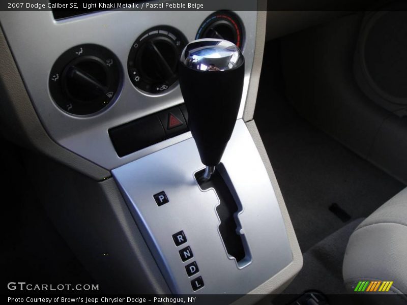 Light Khaki Metallic / Pastel Pebble Beige 2007 Dodge Caliber SE