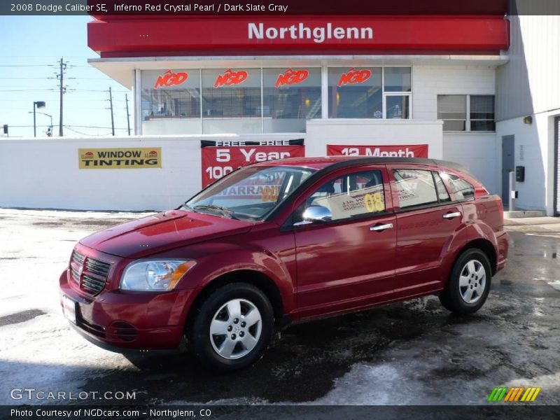 Inferno Red Crystal Pearl / Dark Slate Gray 2008 Dodge Caliber SE