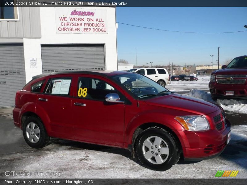 Inferno Red Crystal Pearl / Dark Slate Gray 2008 Dodge Caliber SE