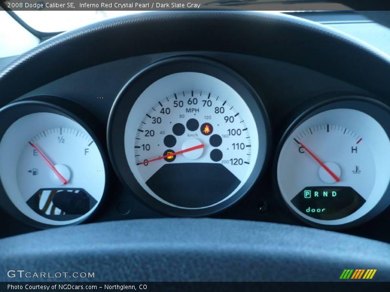 Inferno Red Crystal Pearl / Dark Slate Gray 2008 Dodge Caliber SE