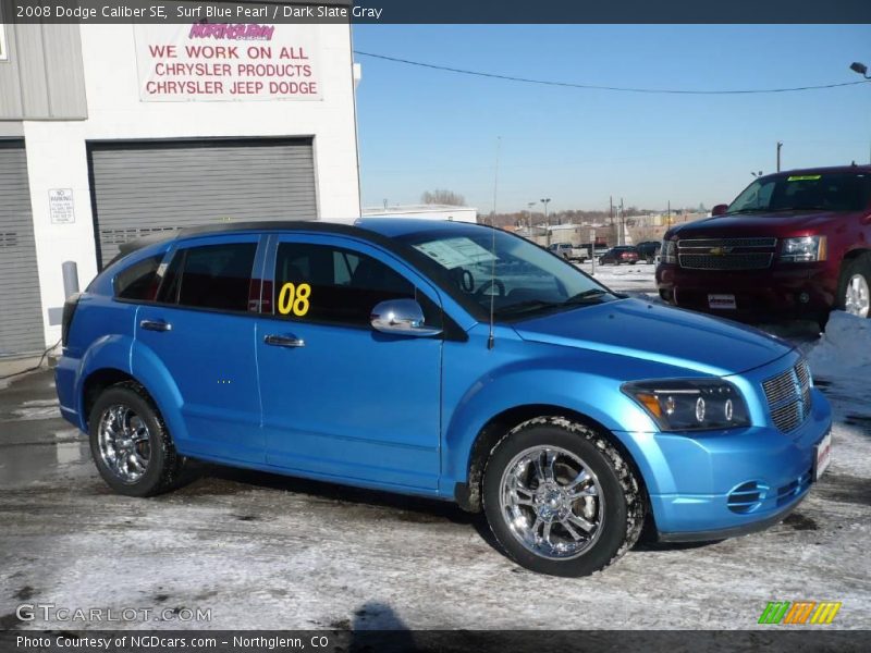 Surf Blue Pearl / Dark Slate Gray 2008 Dodge Caliber SE