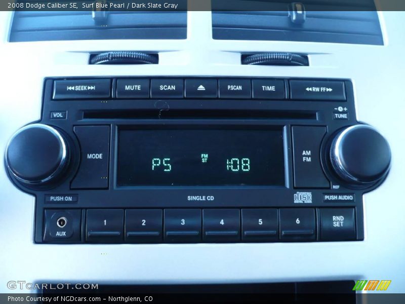 Surf Blue Pearl / Dark Slate Gray 2008 Dodge Caliber SE