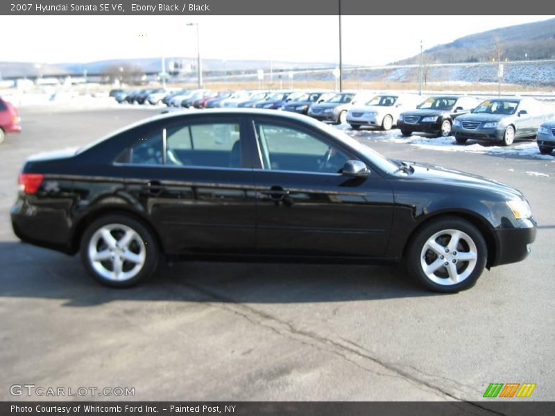 Ebony Black / Black 2007 Hyundai Sonata SE V6