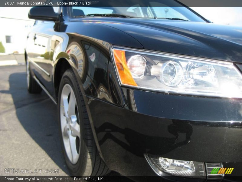 Ebony Black / Black 2007 Hyundai Sonata SE V6