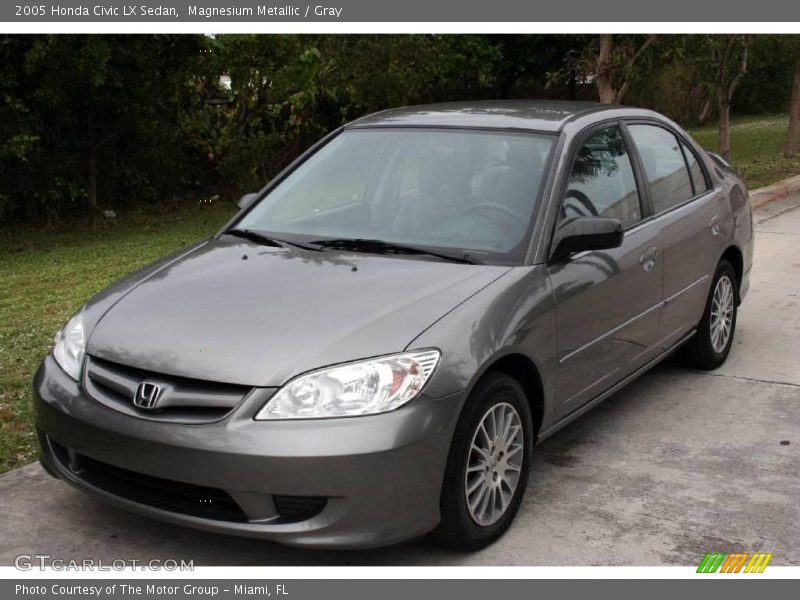 Magnesium Metallic / Gray 2005 Honda Civic LX Sedan
