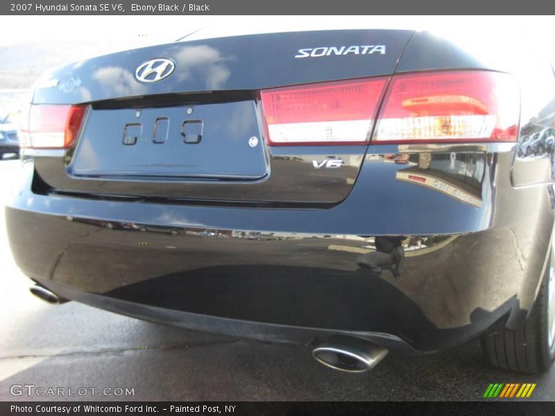 Ebony Black / Black 2007 Hyundai Sonata SE V6