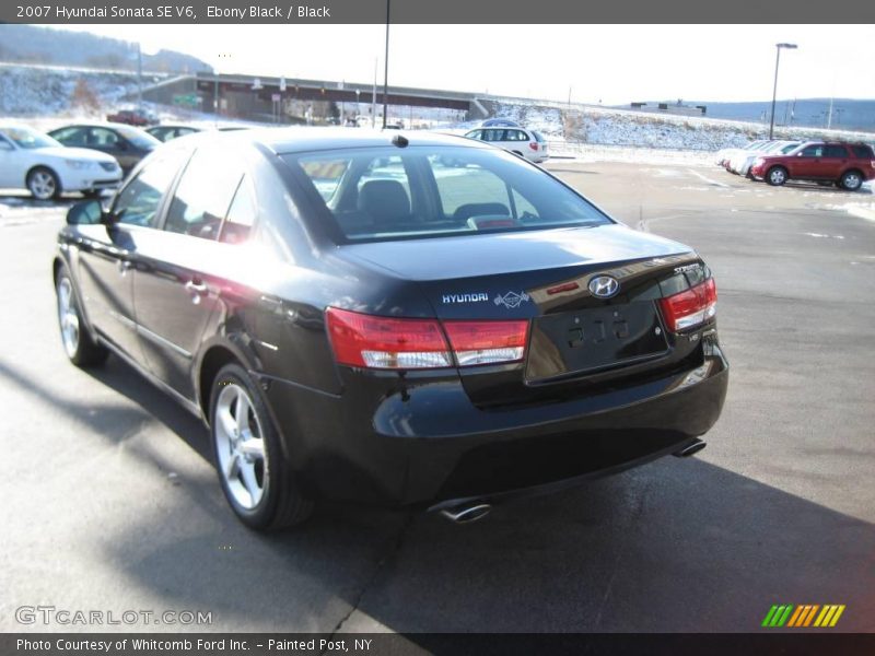 Ebony Black / Black 2007 Hyundai Sonata SE V6