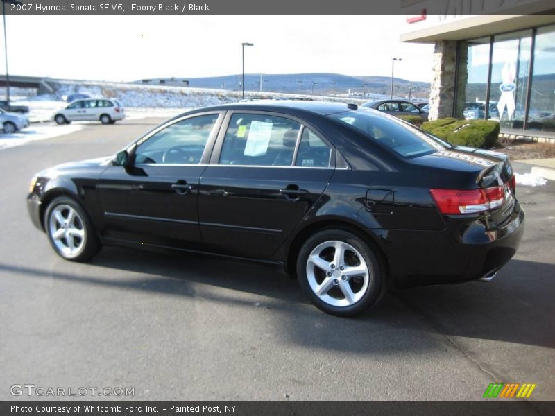 Ebony Black / Black 2007 Hyundai Sonata SE V6
