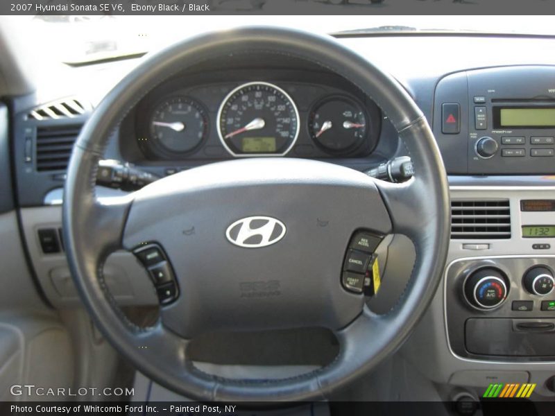 Ebony Black / Black 2007 Hyundai Sonata SE V6