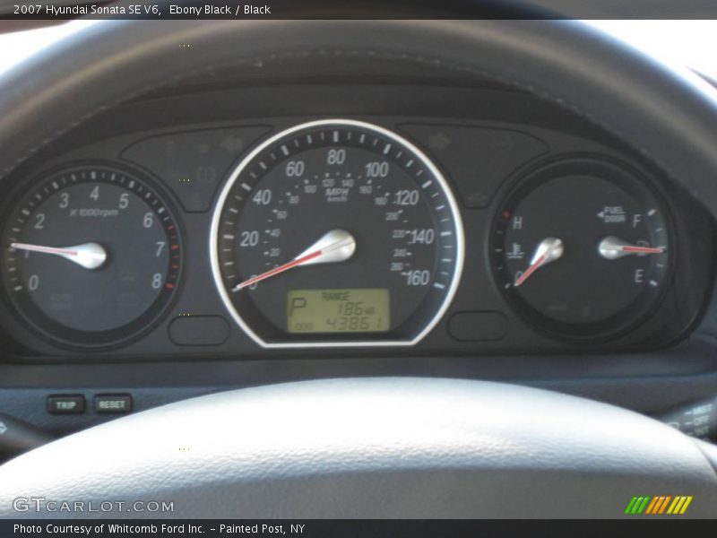 Ebony Black / Black 2007 Hyundai Sonata SE V6