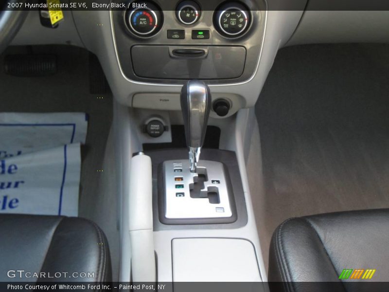 Ebony Black / Black 2007 Hyundai Sonata SE V6
