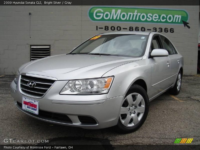 Bright Silver / Gray 2009 Hyundai Sonata GLS