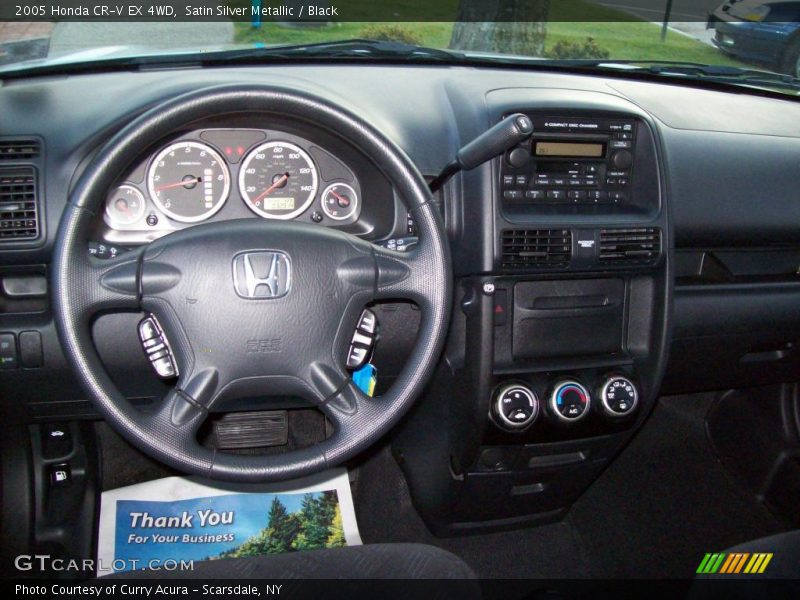 Satin Silver Metallic / Black 2005 Honda CR-V EX 4WD