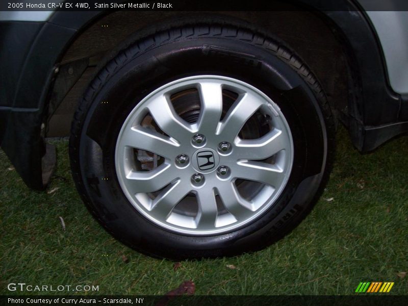 Satin Silver Metallic / Black 2005 Honda CR-V EX 4WD