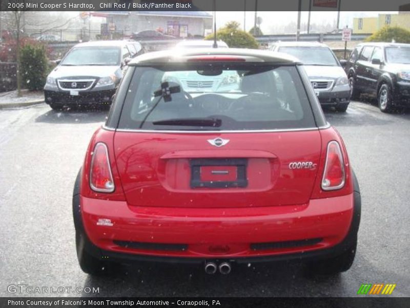 Chili Red / Black/Panther Black 2006 Mini Cooper S Hardtop