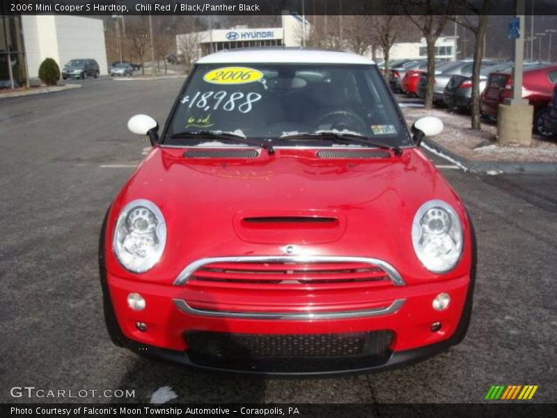 Chili Red / Black/Panther Black 2006 Mini Cooper S Hardtop