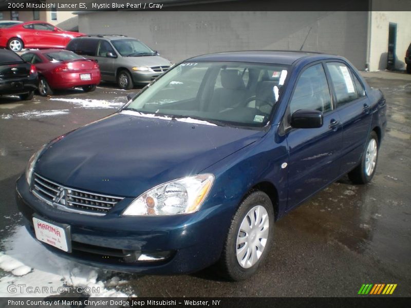 Mystic Blue Pearl / Gray 2006 Mitsubishi Lancer ES