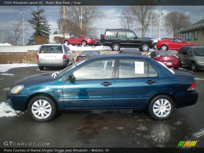 Mystic Blue Pearl / Gray 2006 Mitsubishi Lancer ES