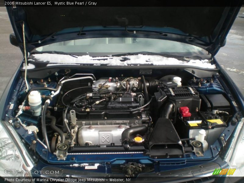 Mystic Blue Pearl / Gray 2006 Mitsubishi Lancer ES