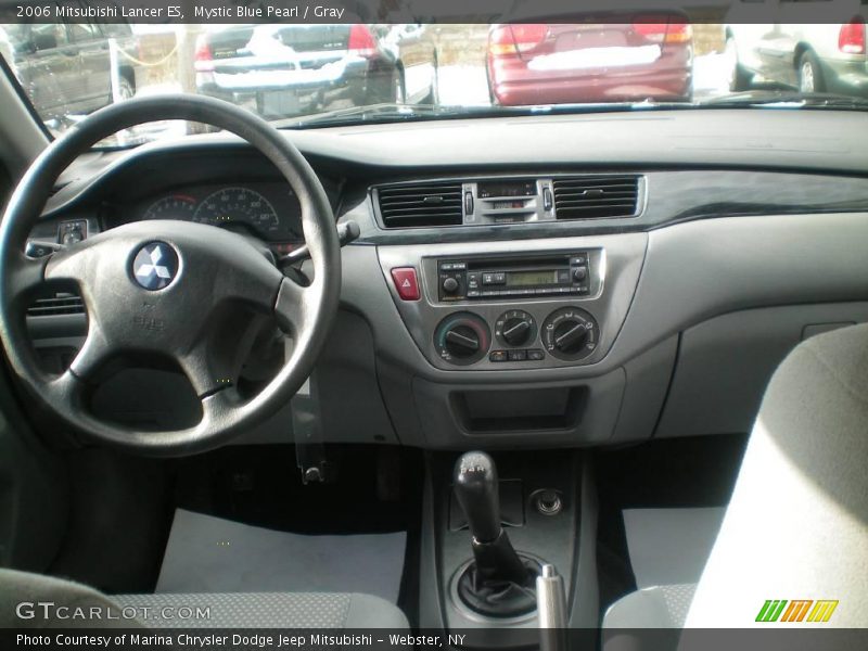 Mystic Blue Pearl / Gray 2006 Mitsubishi Lancer ES
