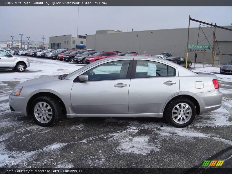 Quick Silver Pearl / Medium Gray 2009 Mitsubishi Galant ES