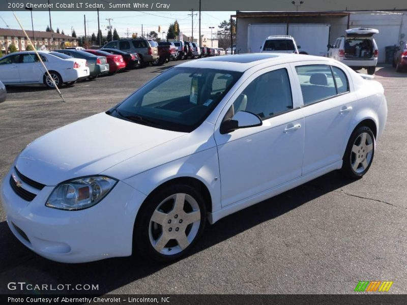 Summit White / Gray 2009 Chevrolet Cobalt LT Sedan