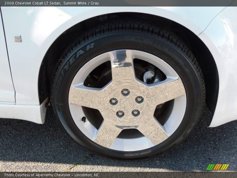 Summit White / Gray 2009 Chevrolet Cobalt LT Sedan