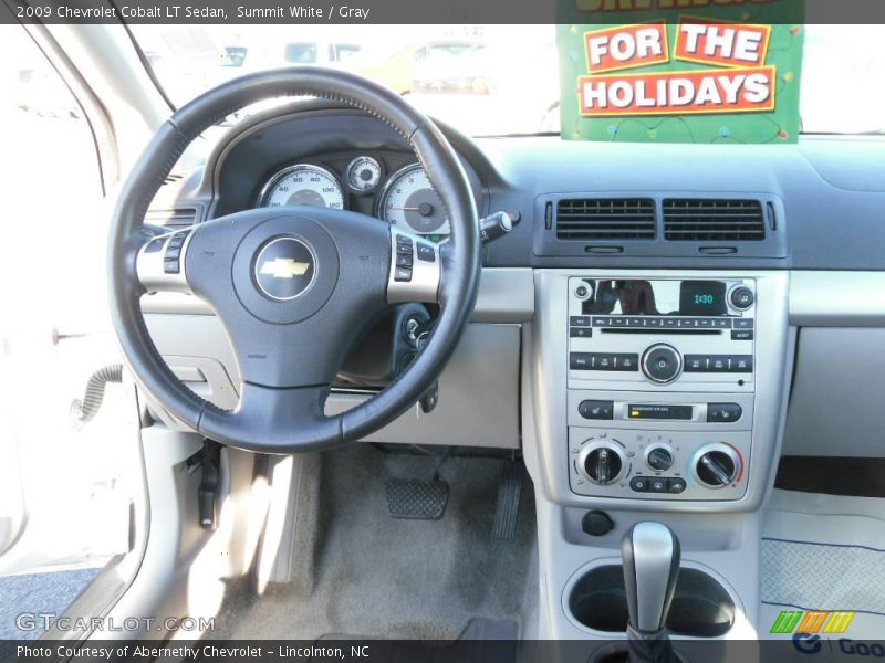 Summit White / Gray 2009 Chevrolet Cobalt LT Sedan