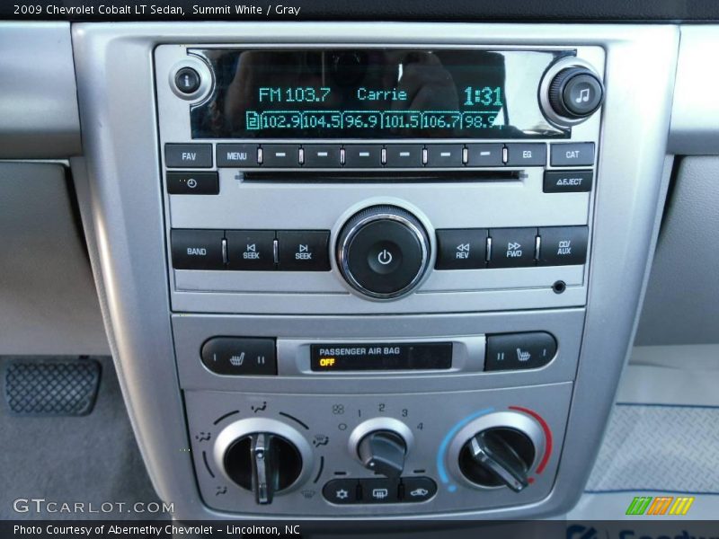 Summit White / Gray 2009 Chevrolet Cobalt LT Sedan