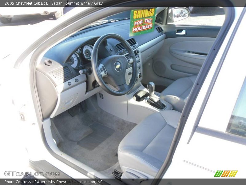 Summit White / Gray 2009 Chevrolet Cobalt LT Sedan