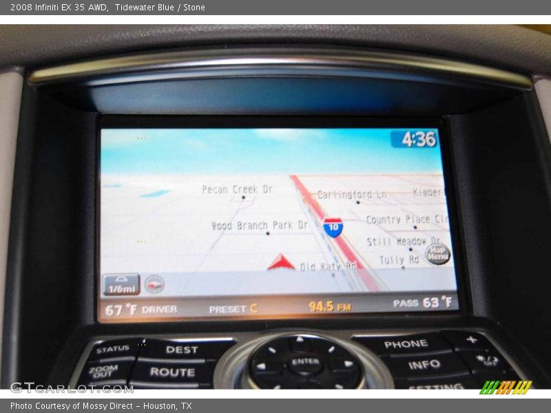 Tidewater Blue / Stone 2008 Infiniti EX 35 AWD