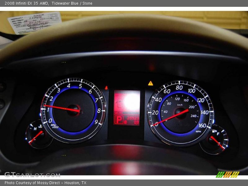 Tidewater Blue / Stone 2008 Infiniti EX 35 AWD