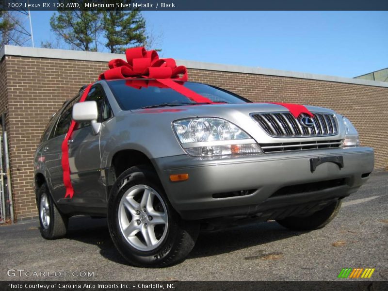 Millennium Silver Metallic / Black 2002 Lexus RX 300 AWD