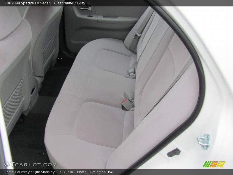 Clear White / Gray 2009 Kia Spectra EX Sedan