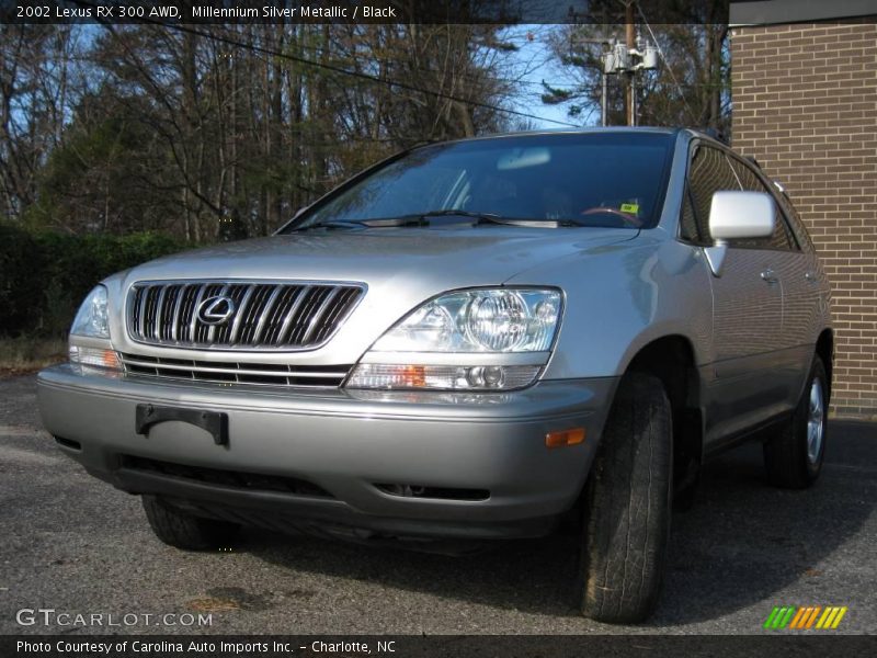 Millennium Silver Metallic / Black 2002 Lexus RX 300 AWD