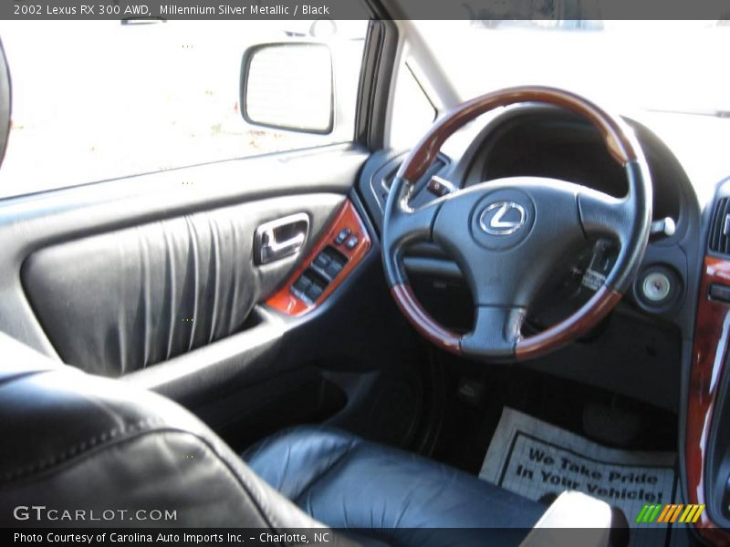 Millennium Silver Metallic / Black 2002 Lexus RX 300 AWD