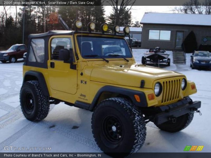 Solar Yellow / Dark Slate Gray 2006 Jeep Wrangler X 4x4