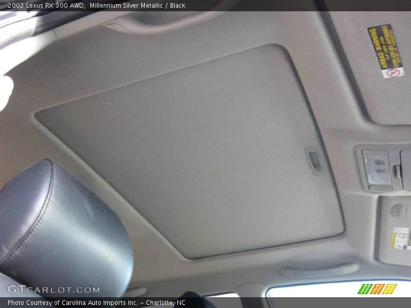 Millennium Silver Metallic / Black 2002 Lexus RX 300 AWD