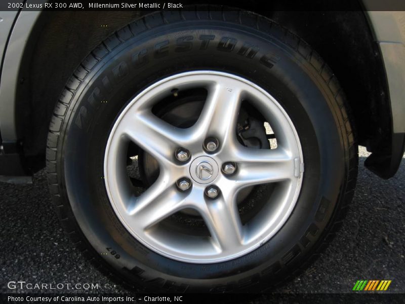 Millennium Silver Metallic / Black 2002 Lexus RX 300 AWD
