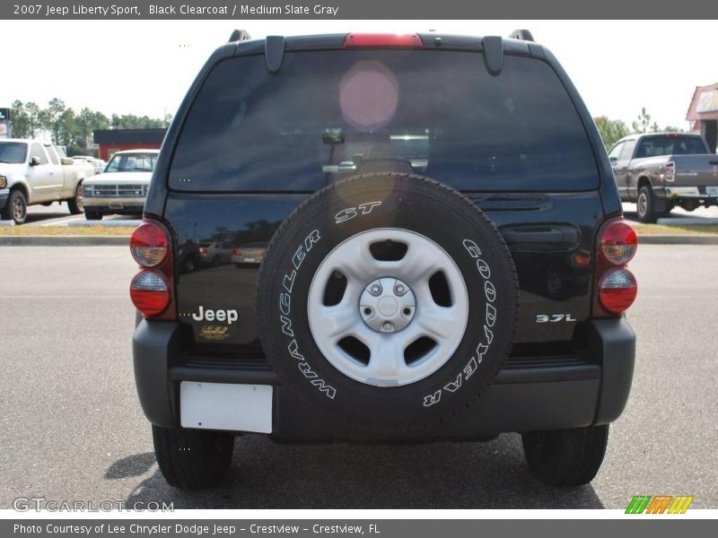 Black Clearcoat / Medium Slate Gray 2007 Jeep Liberty Sport
