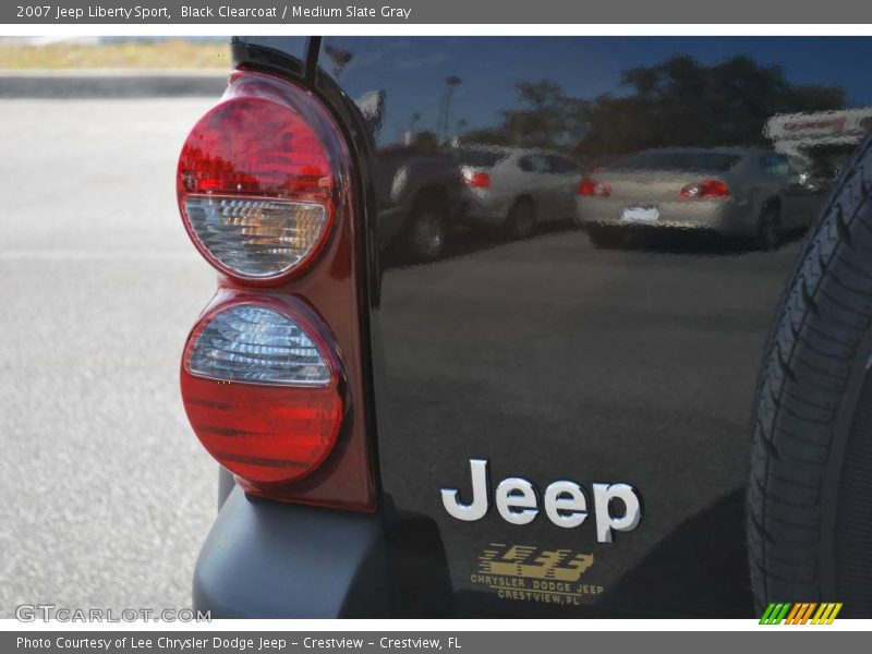 Black Clearcoat / Medium Slate Gray 2007 Jeep Liberty Sport