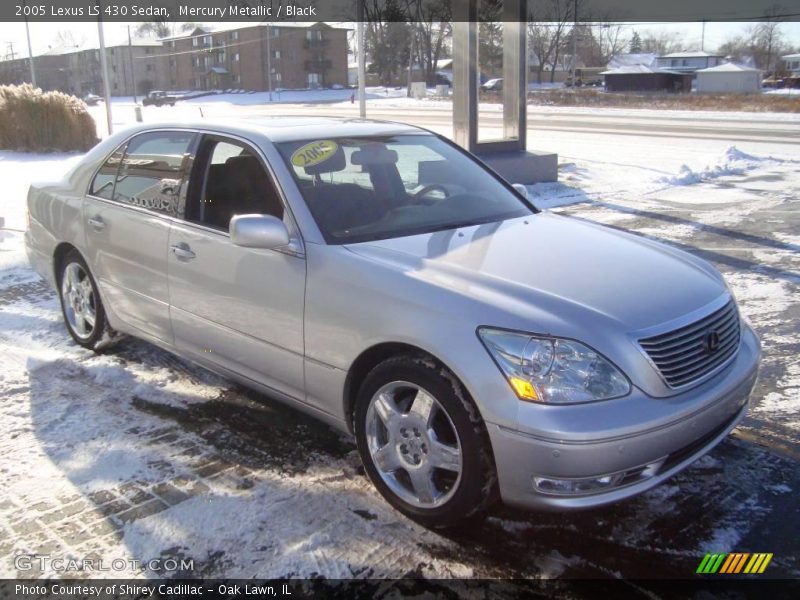 Mercury Metallic / Black 2005 Lexus LS 430 Sedan