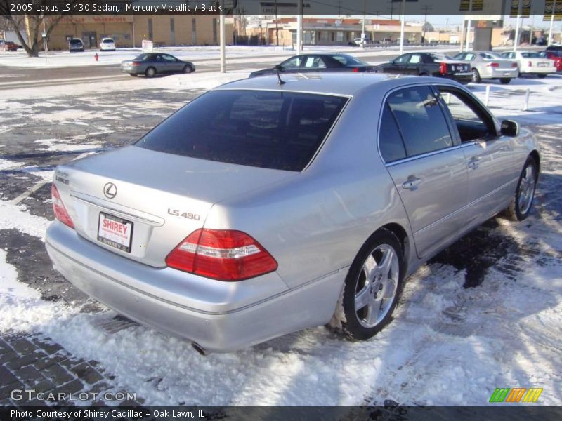 Mercury Metallic / Black 2005 Lexus LS 430 Sedan