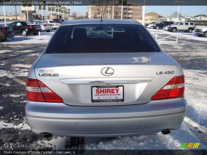 Mercury Metallic / Black 2005 Lexus LS 430 Sedan