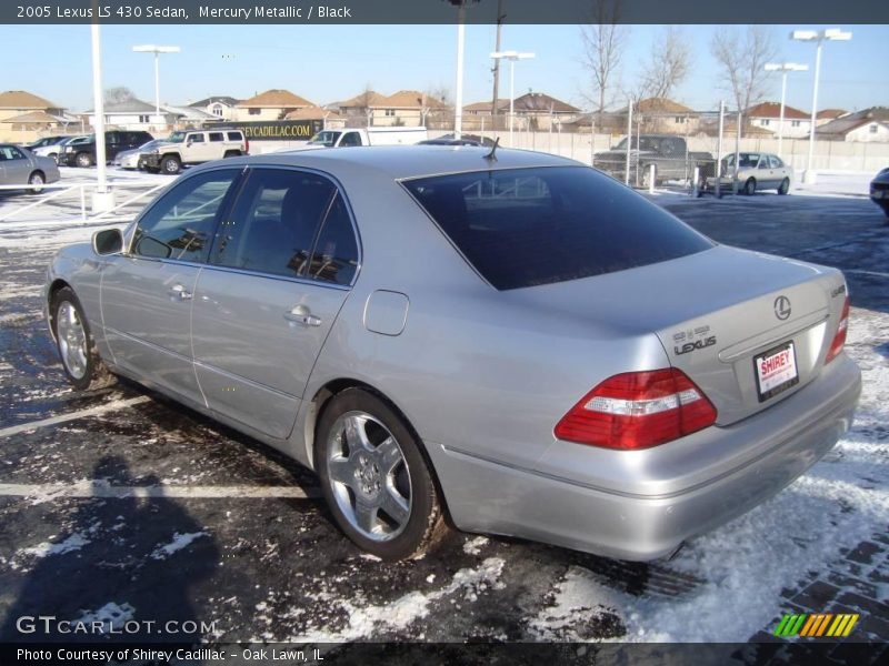 Mercury Metallic / Black 2005 Lexus LS 430 Sedan